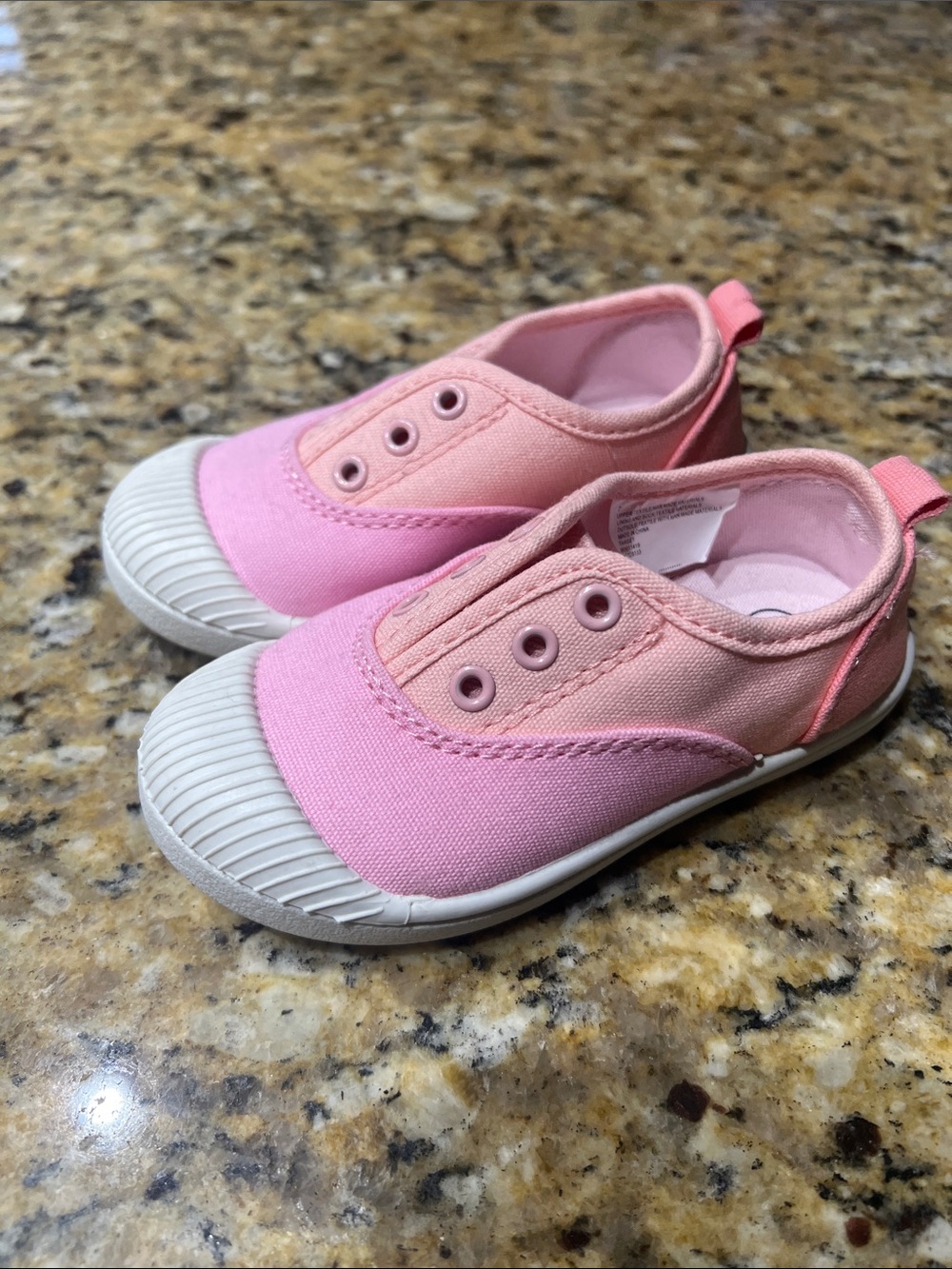 Cat & Jack Pink Canvas Slip-On Sneakers